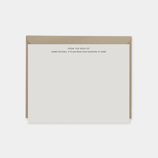 Elegant Personalized Note Cards VI