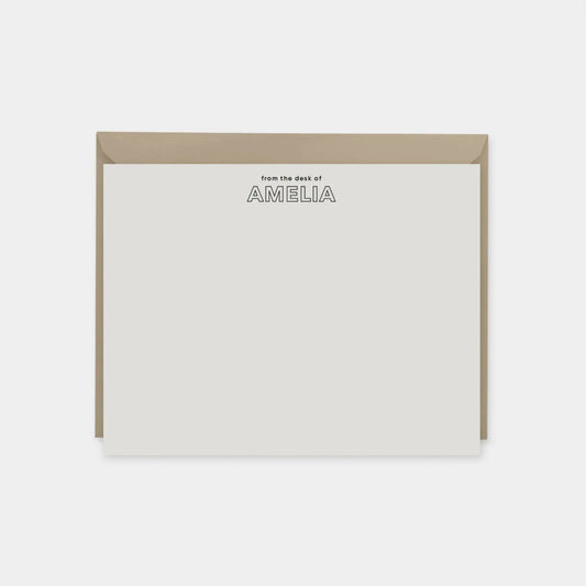 Elegant Personalized Note Cards VIII