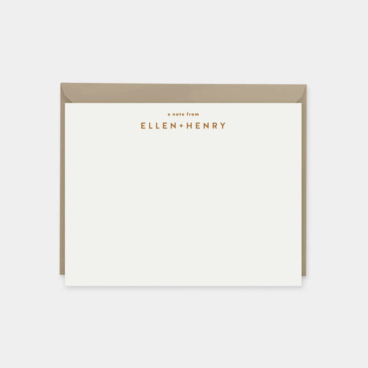 Elegant Personalized Note Cards