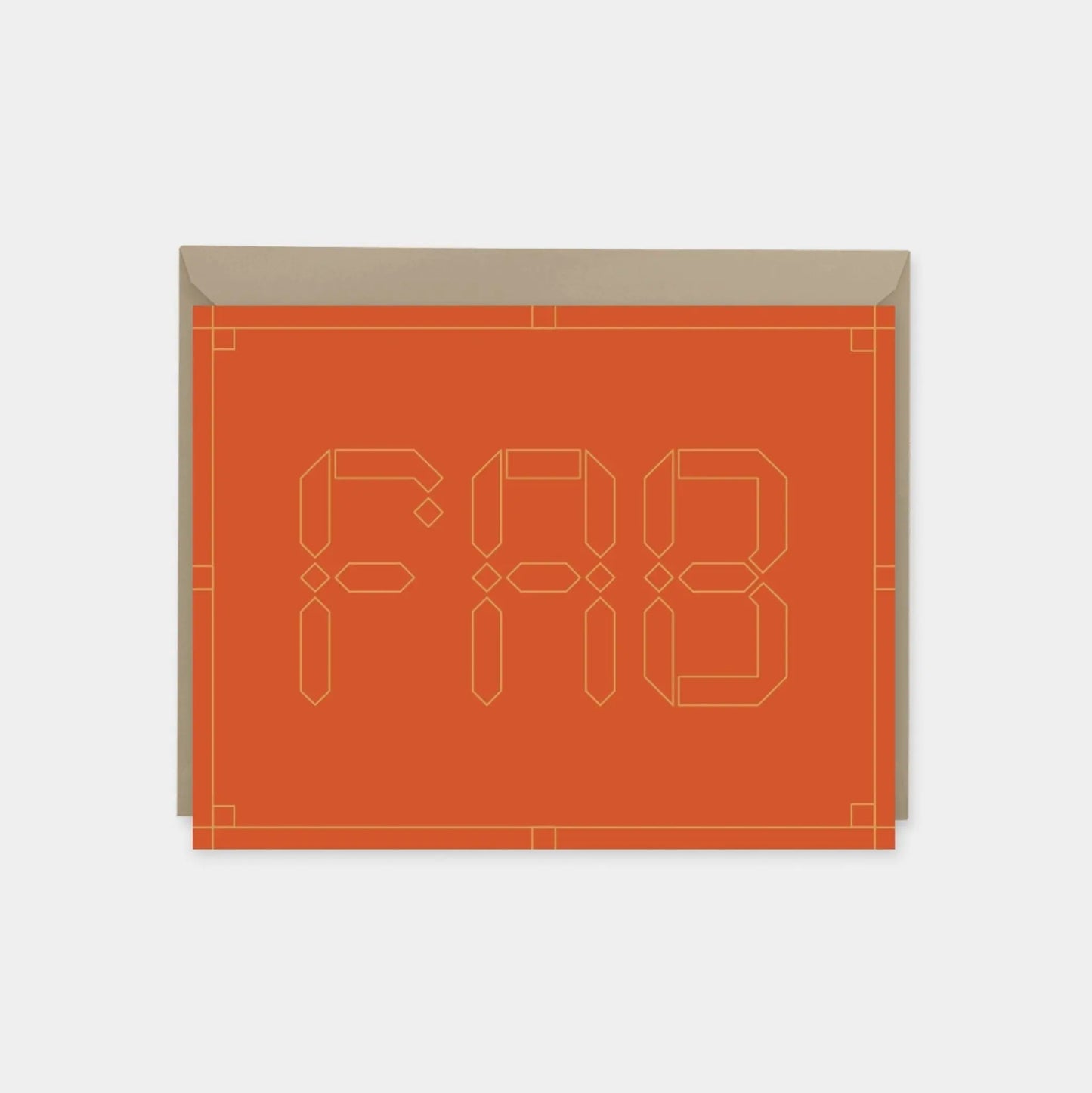 "Fab" Maroque Congratulations Card III