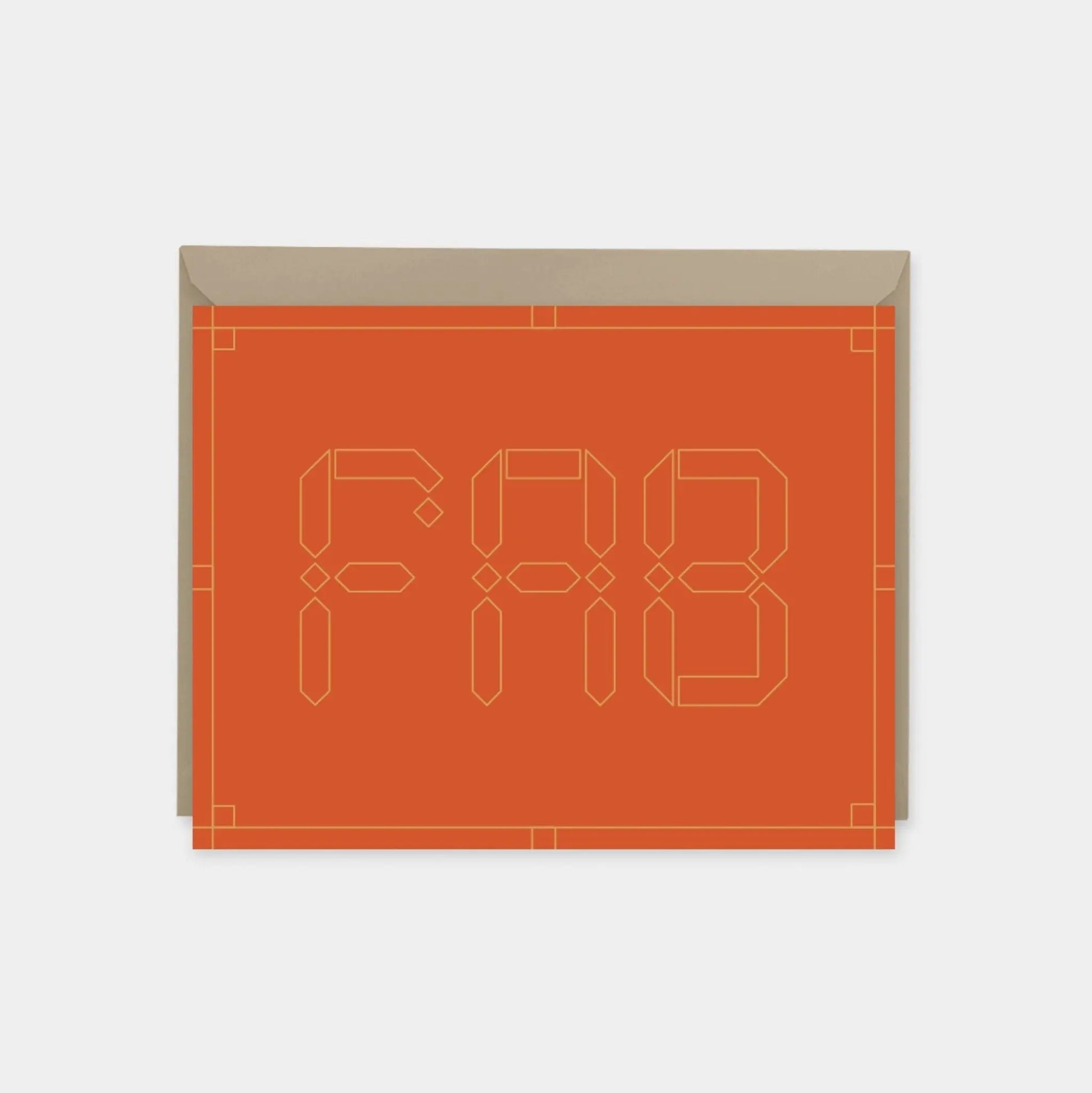 "Fab" Maroque Congratulations Card III