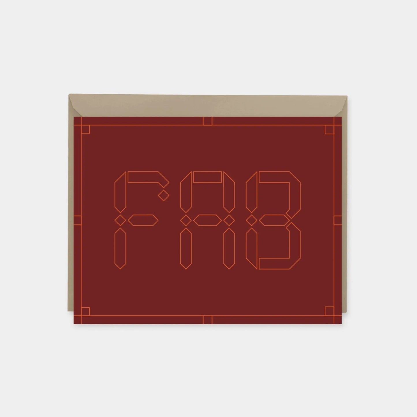 "Fab" Maroque Congratulations Card