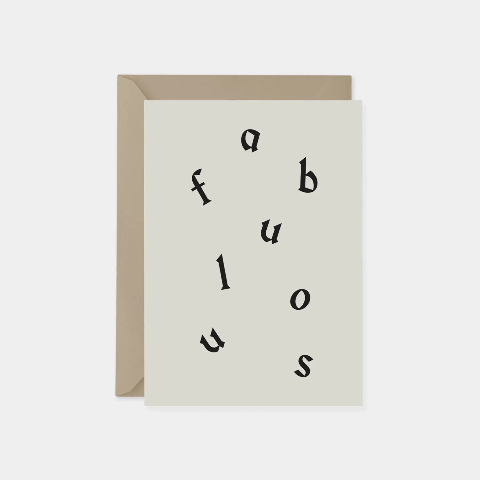 "Fabulous" Word Search Card