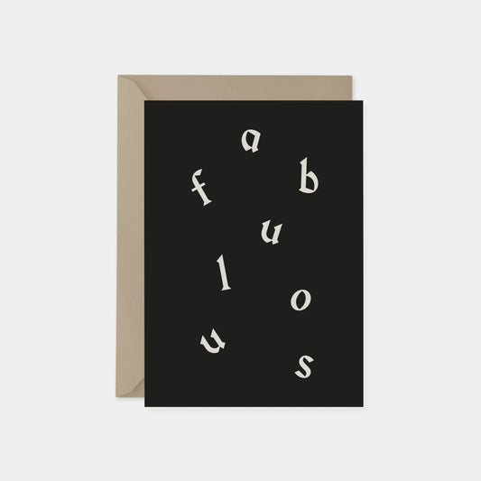 "Fabulous" Word Search Card