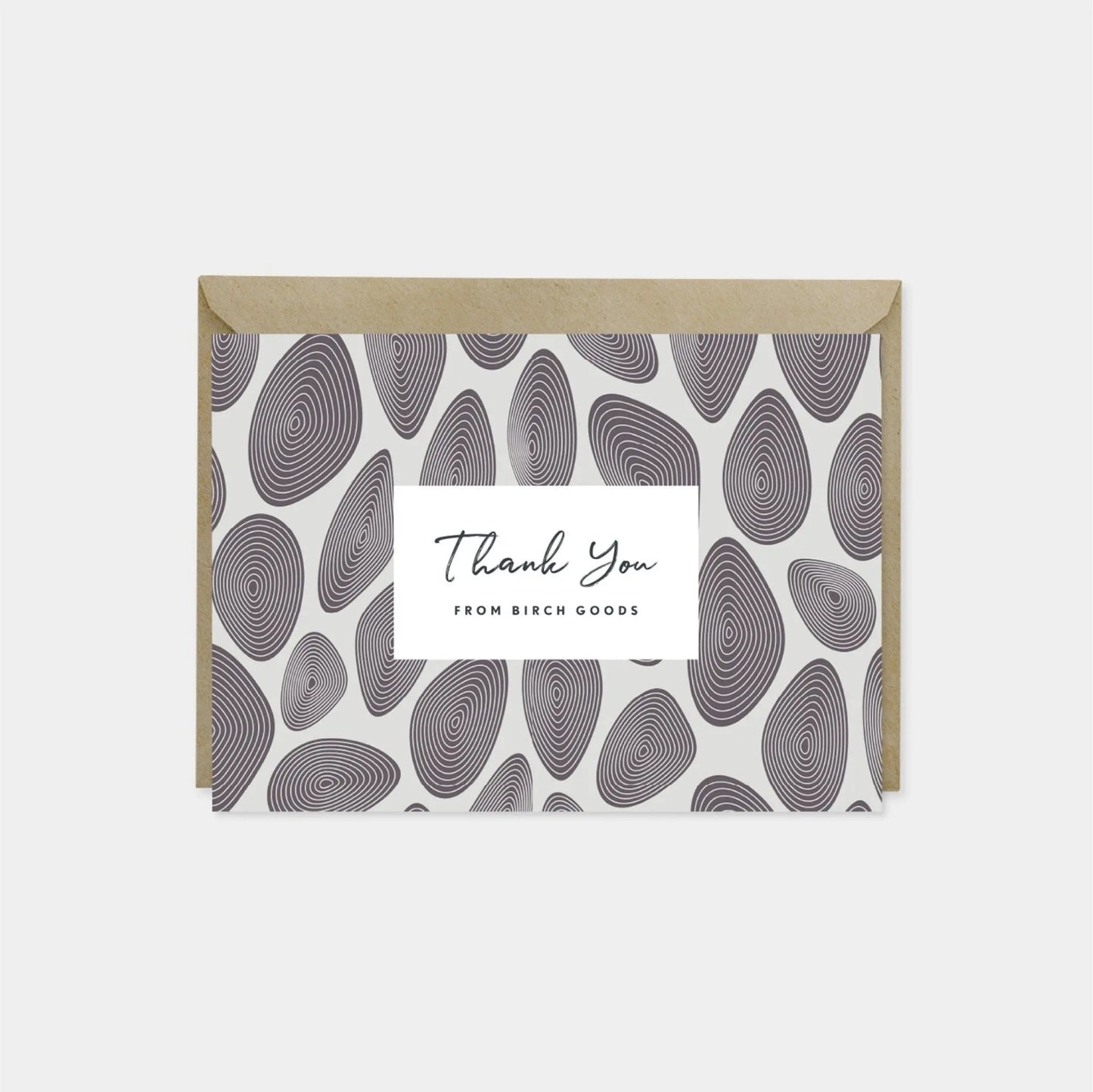 Fine Line Deco Custom Thank You Card III