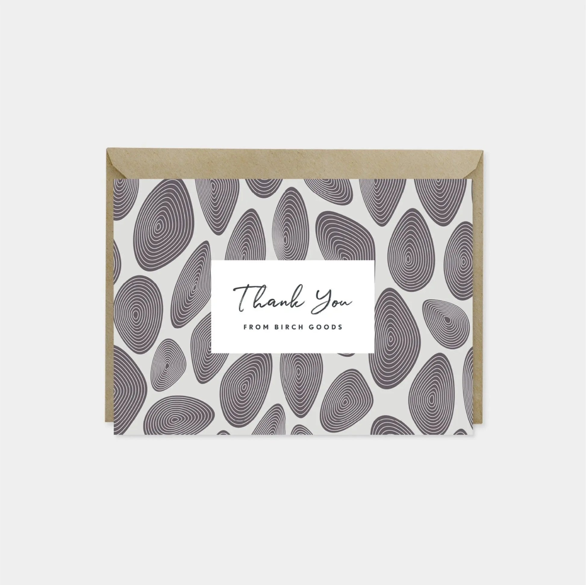 Fine Line Deco Custom Thank You Card III