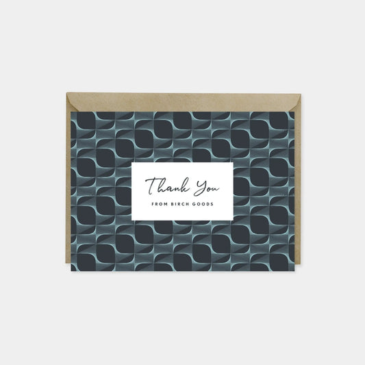 Fine Line Deco Custom Thank You Card VII