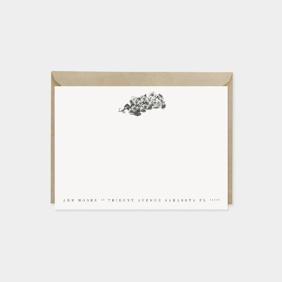 Flowering Bunch Botanical Note Cards