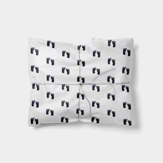 Footprints Emoji Gift Wrap