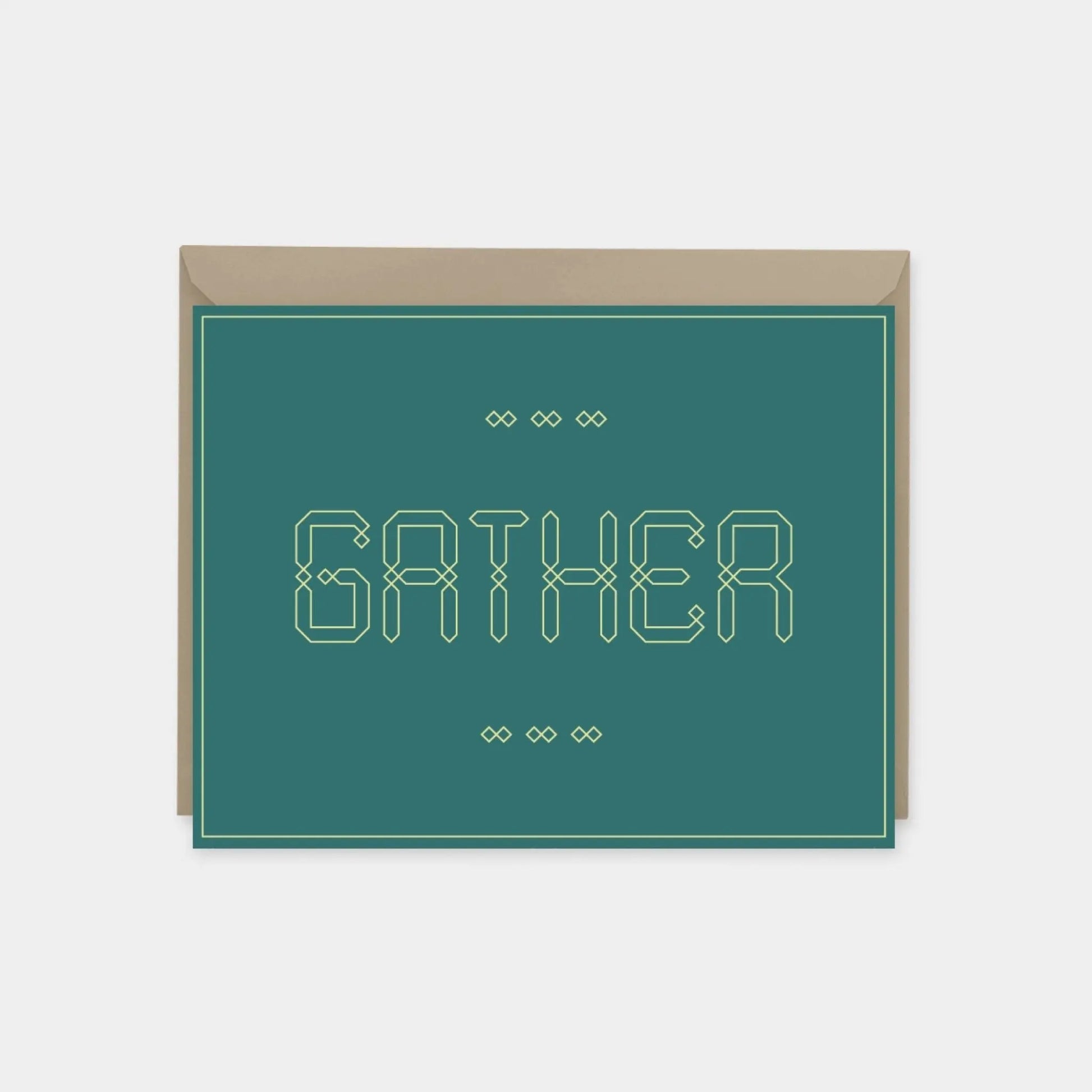 "Gather" Maroque Invitation Card II