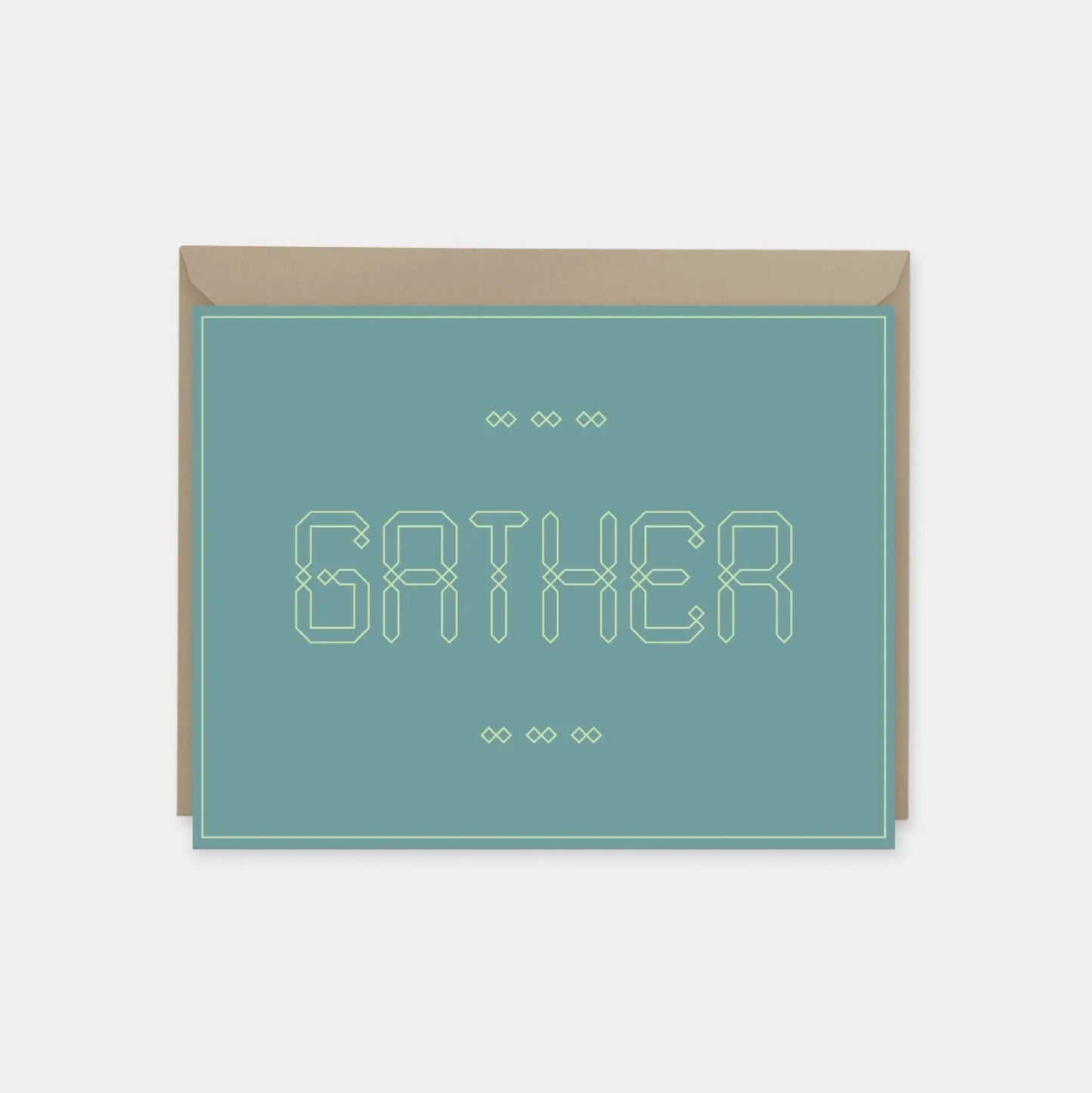 "Gather" Maroque Invitation Card III
