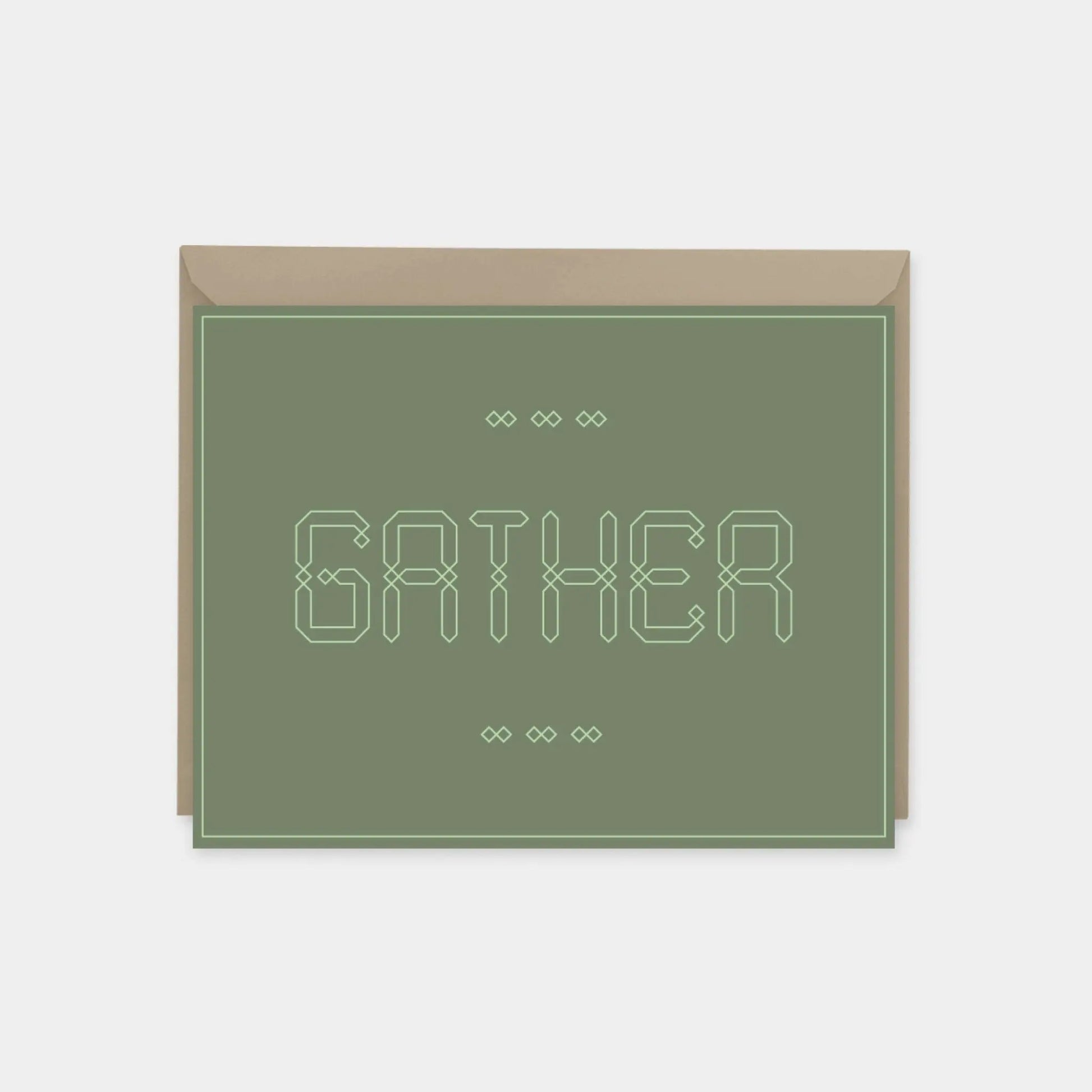 "Gather" Maroque Invitation Card IV