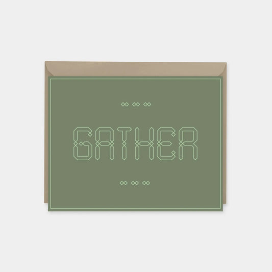"Gather" Maroque Invitation Card IV