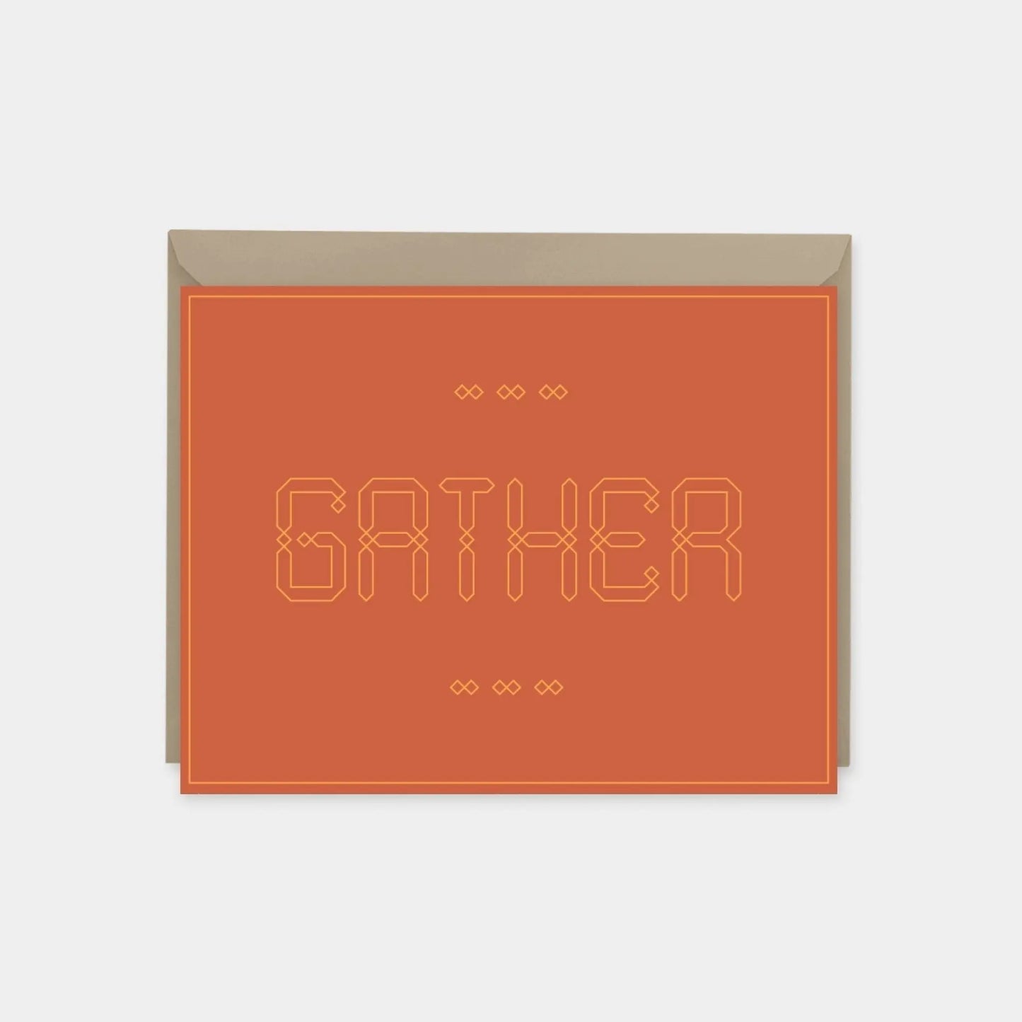 "Gather" Maroque Invitation Card V