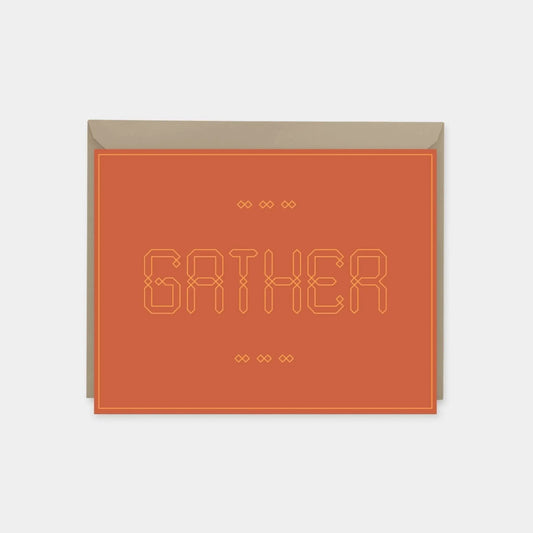 "Gather" Maroque Invitation Card V