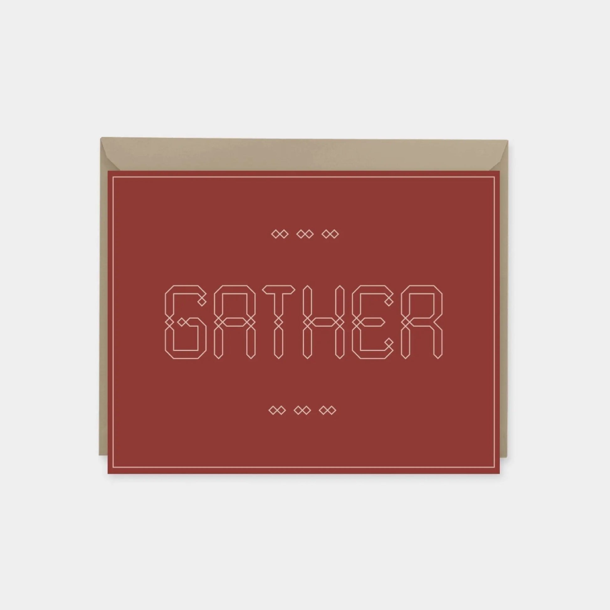 "Gather" Maroque Invitation Card VI