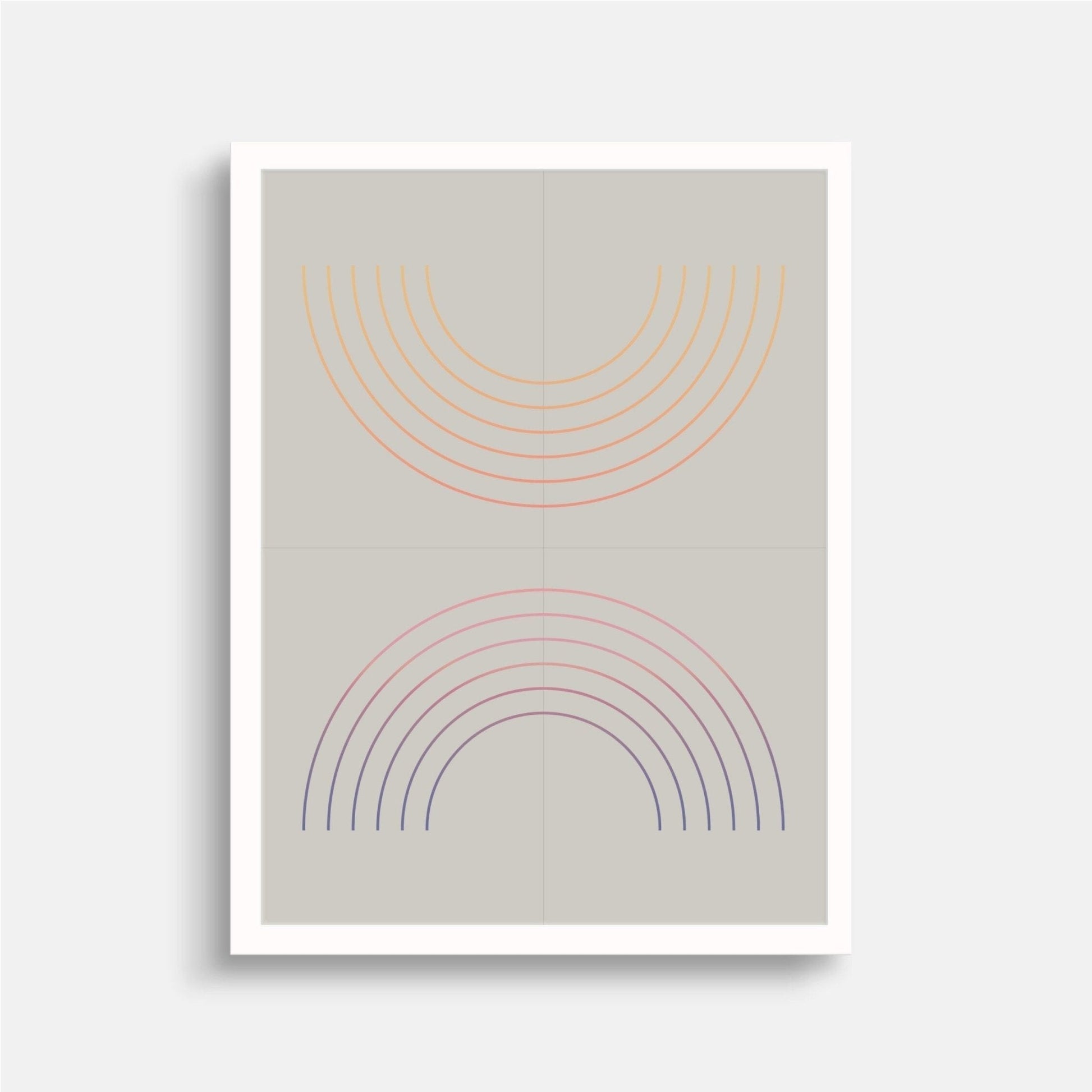 Geo Arch Gradient Art Print