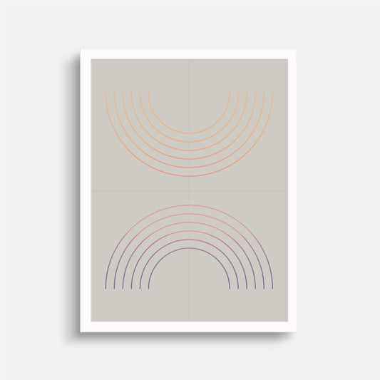 Geo Arch Gradient Art Print