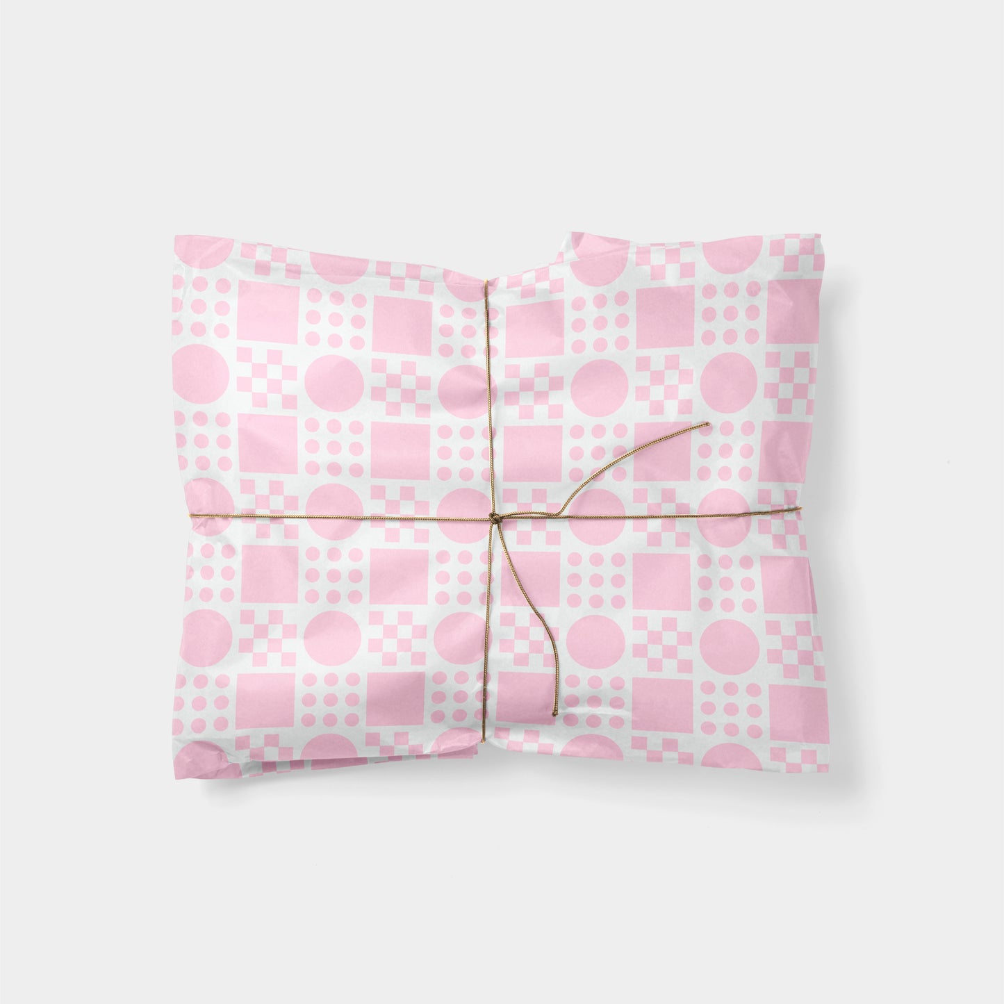 Geo Blocks Pink Gift Wrap II