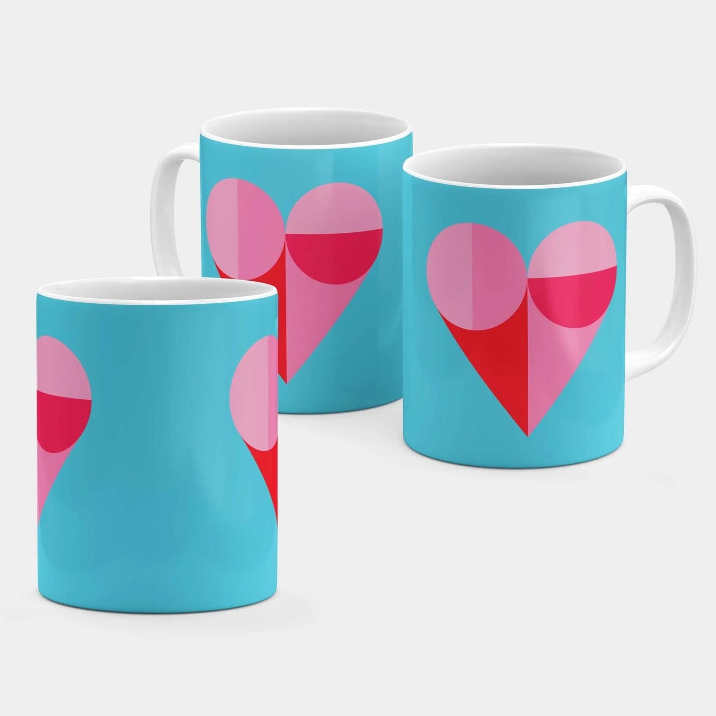Geo Heart 11 Oz Mug