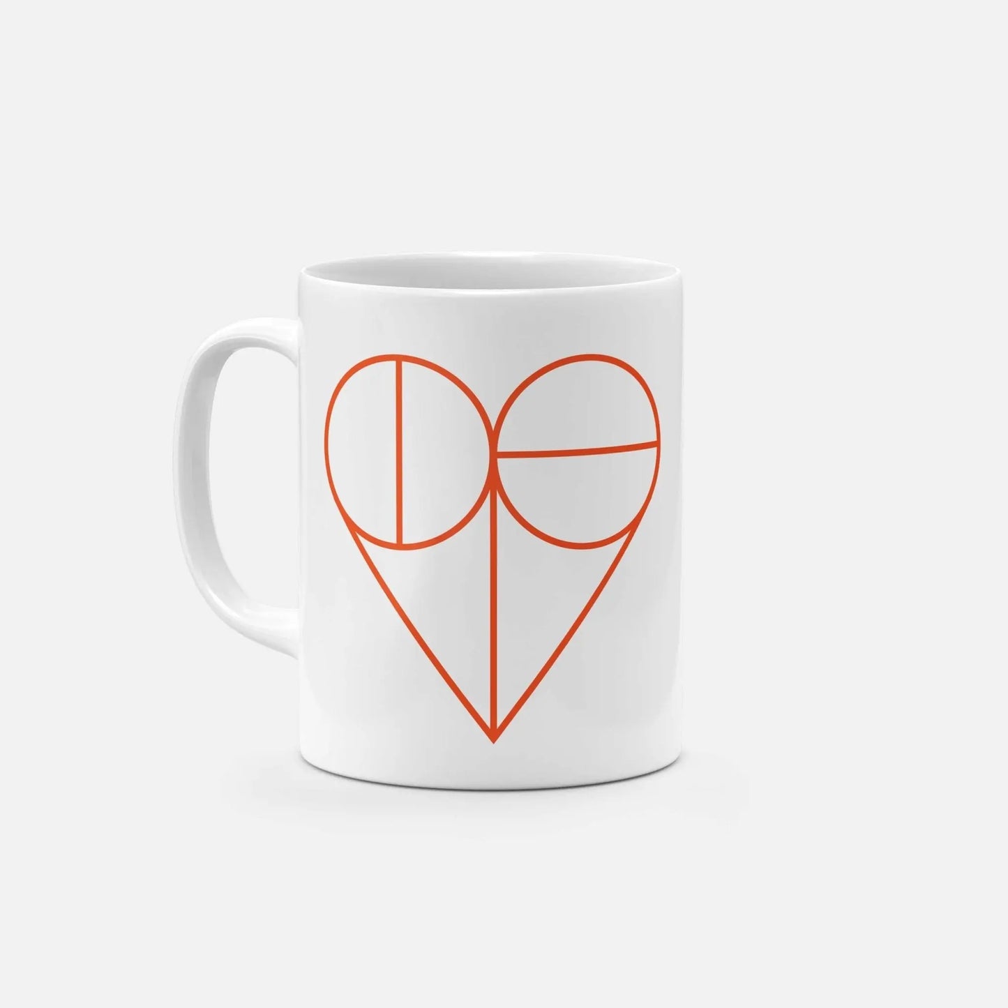 Geo Heart 11 Oz Mug III