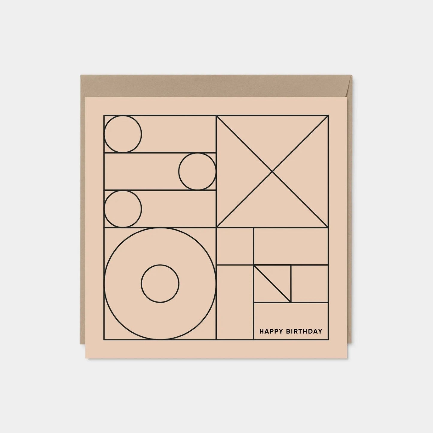 Geo Modern Line Art Card VI, Minimalist