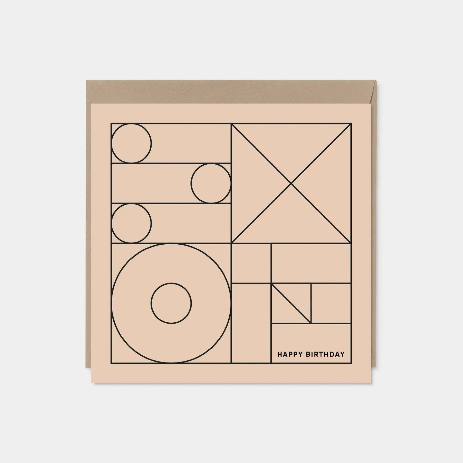 Geo Modern Line Art Card VI, Minimalist