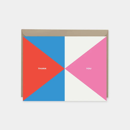 Geo Triangle Modern Thank You Card