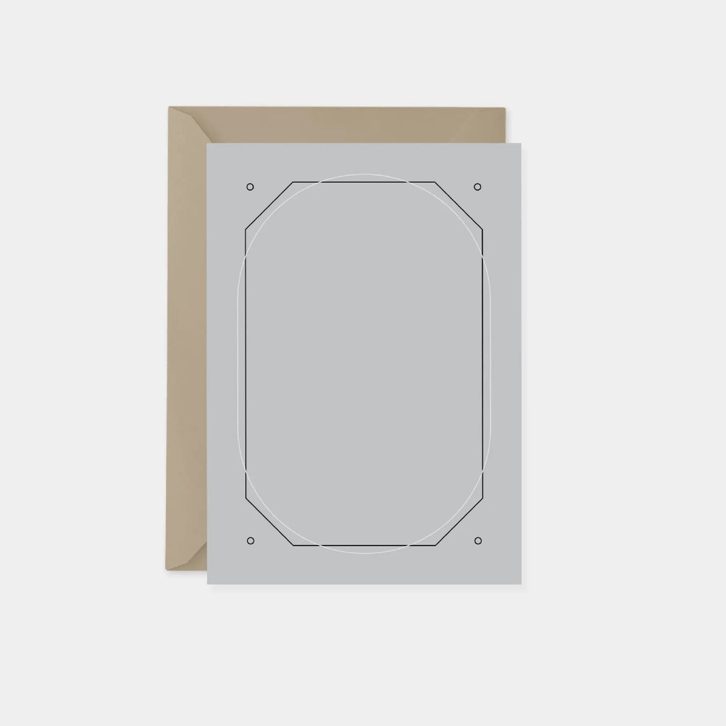 Geowire Black Gray Vertical Note Cards