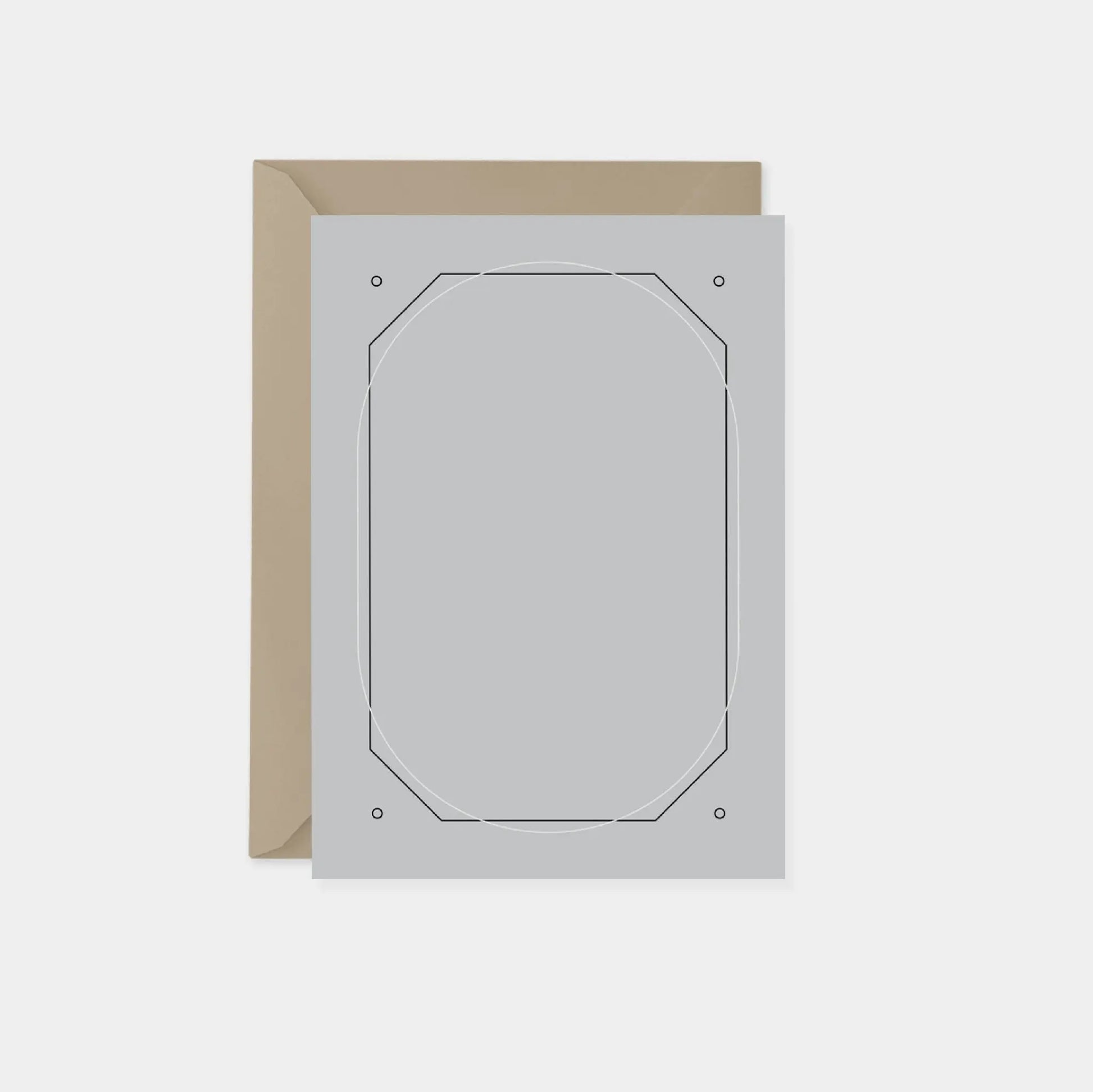 Geowire Black Gray Vertical Note Cards