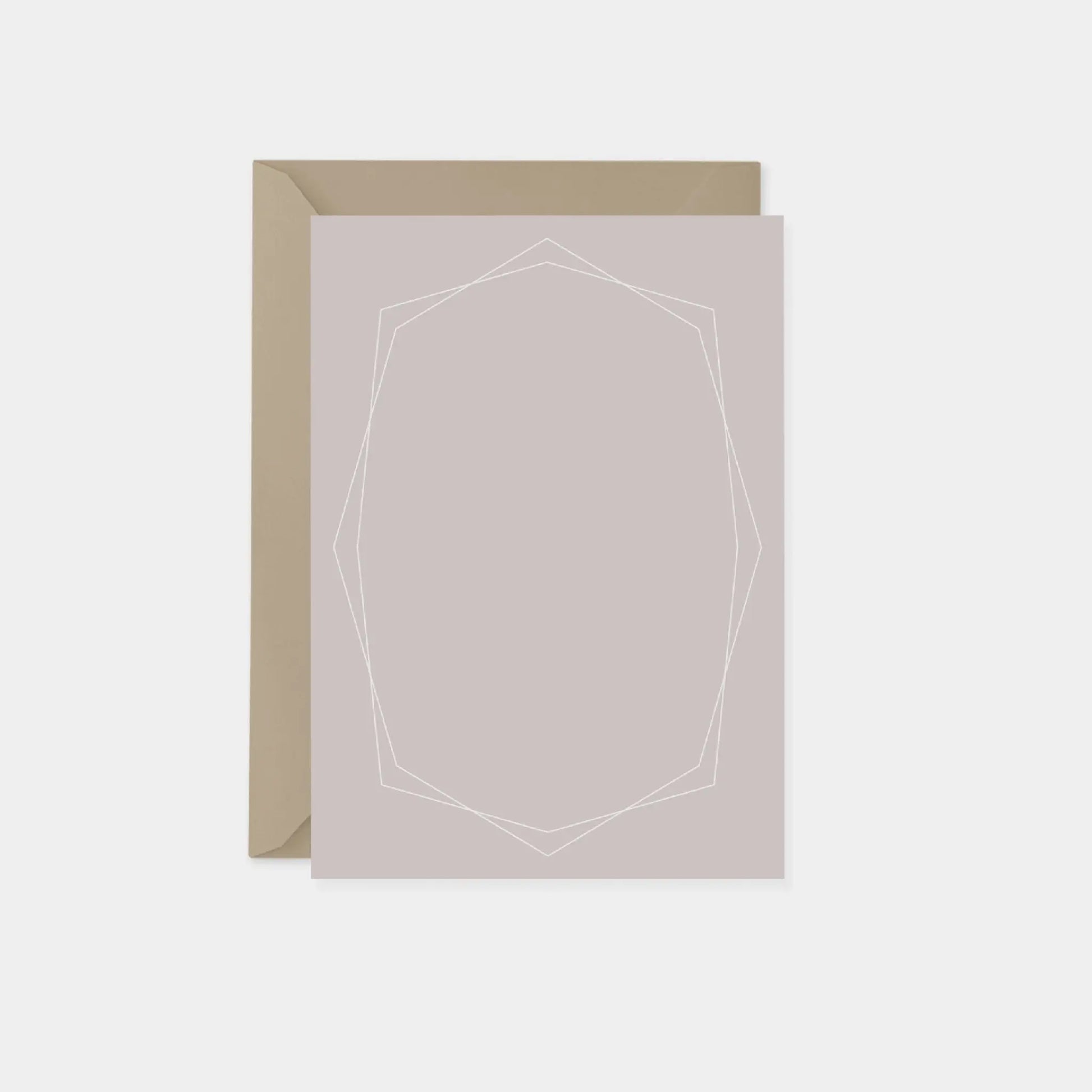 Geowire Blush Vertical Note Cards