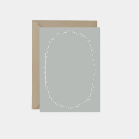 Geowire Gray Vertical Note Cards