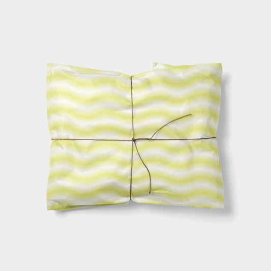 Yellow Gradient Waves Gift Wrap