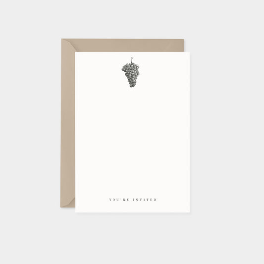 Grapes Botanical Invitation Cards