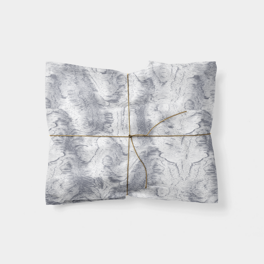 Gray Burl Wood Gift Wrap