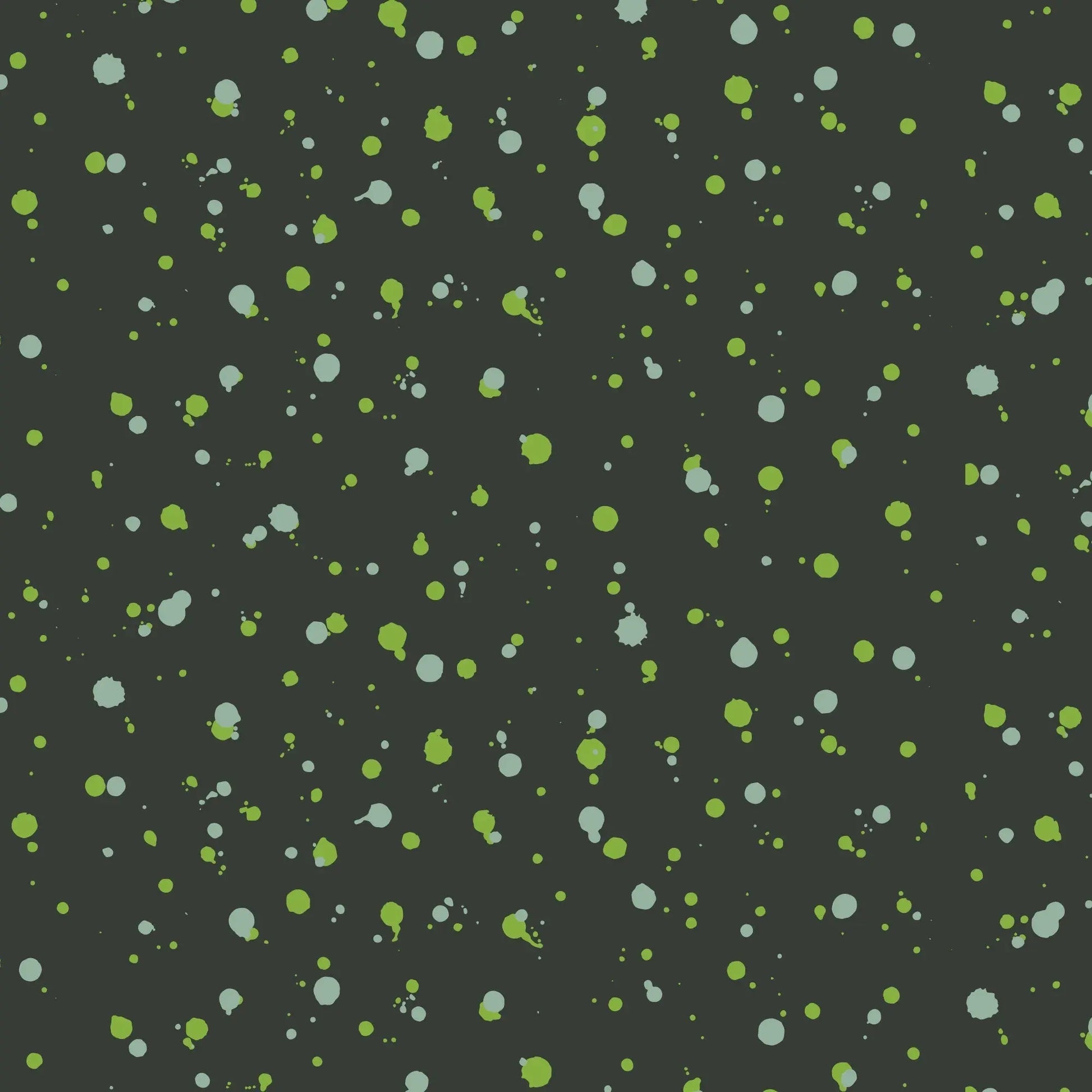 Green Ink Splot Gift Wrap