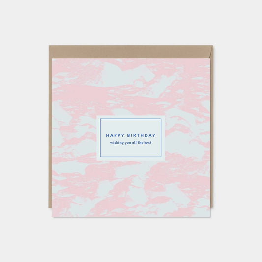 Happy Birthday Elegant Card, Art Card,