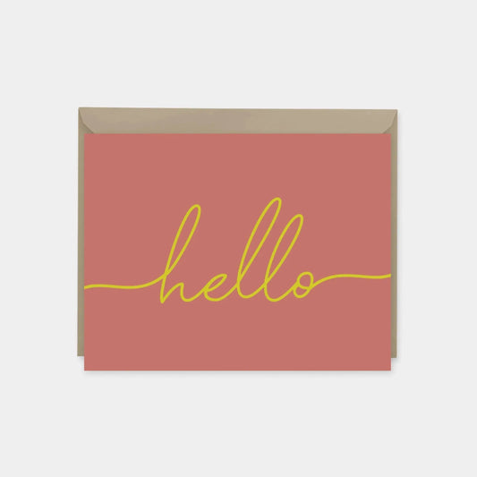 "Hello" Greeting Card III