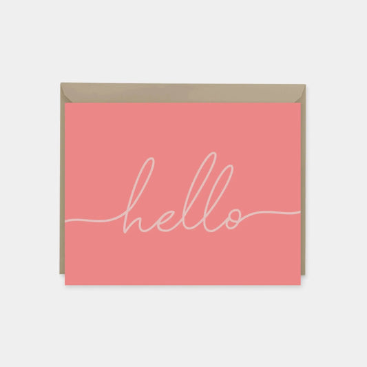 "Hello" Greeting Card IV