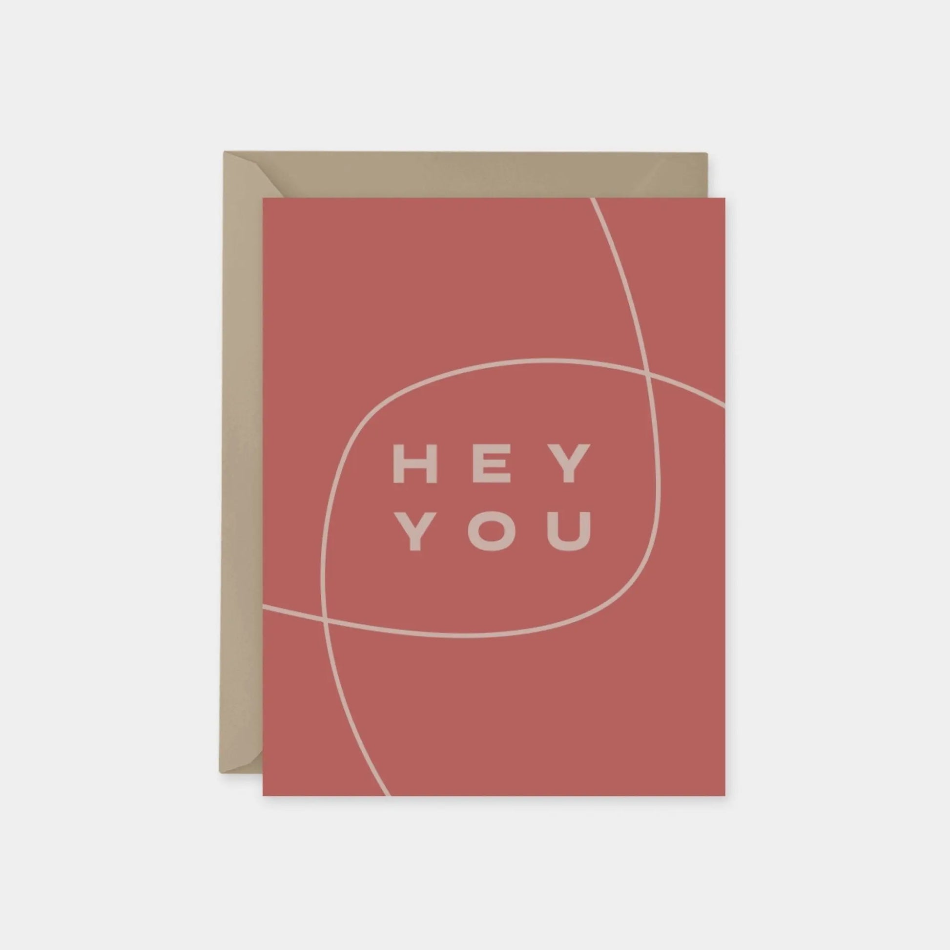 "Hey You" Modern Friendship Card III