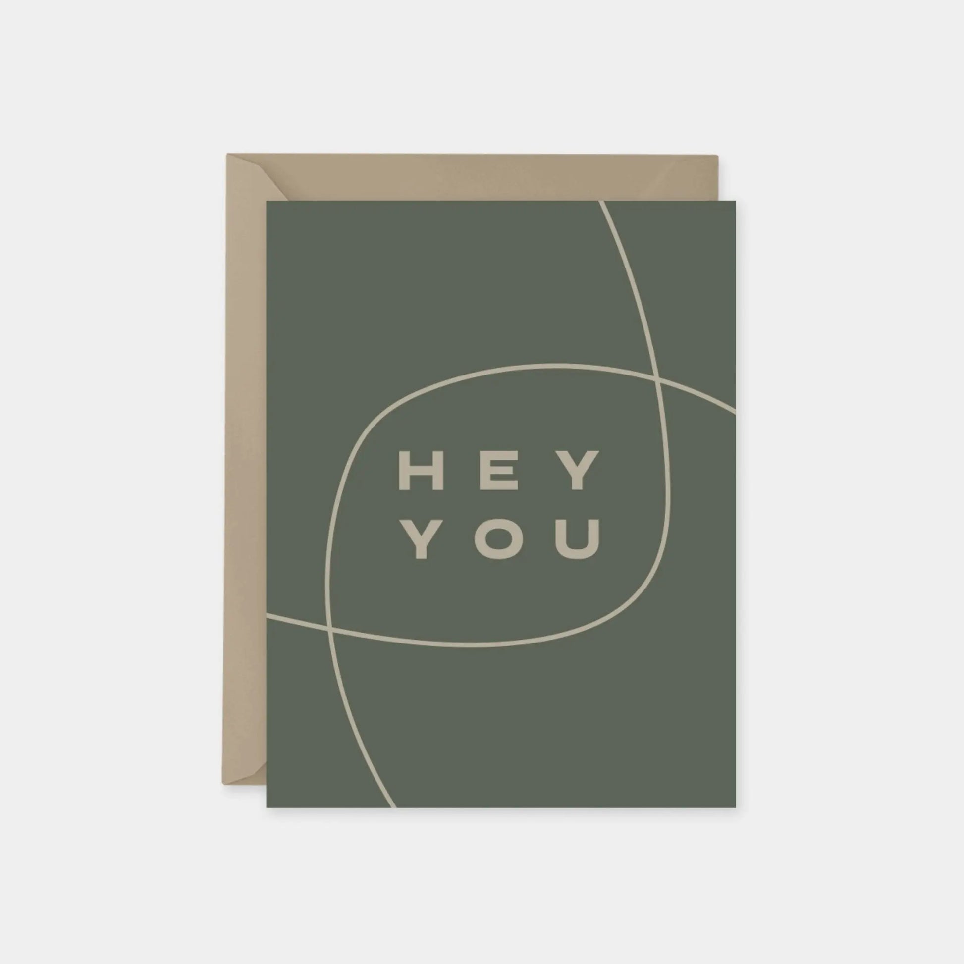 "Hey You" Modern Friendship Card