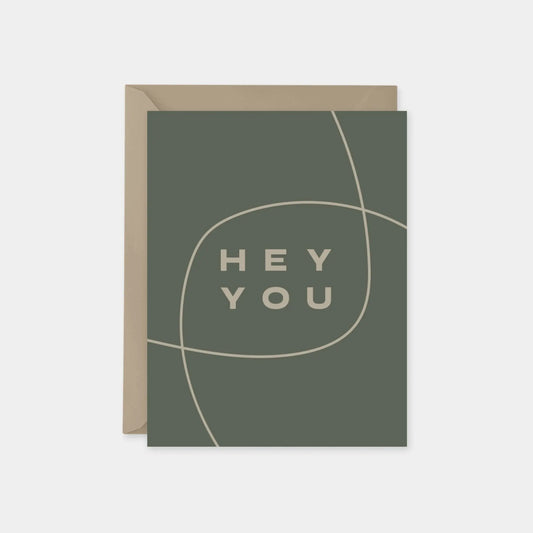"Hey You" Modern Friendship Card