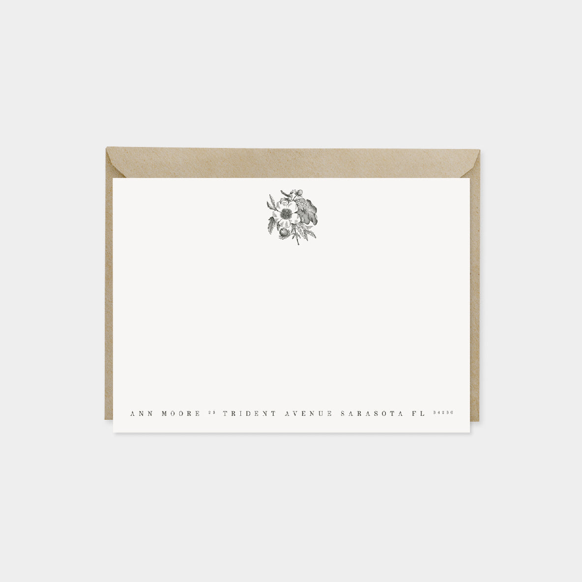 Hibiscus Trionum Botanical Note Cards