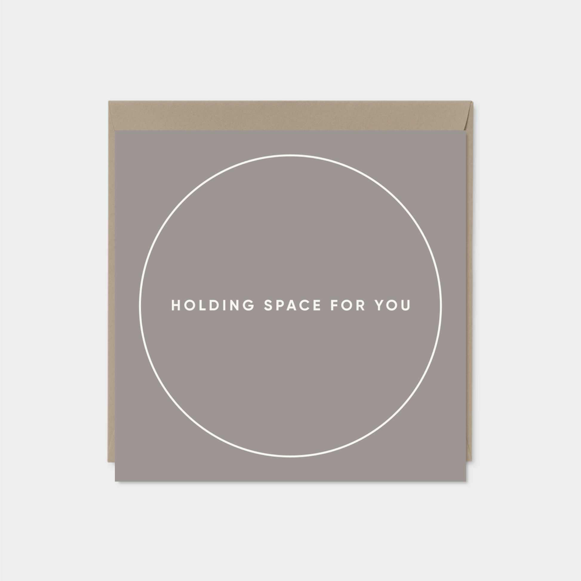 "Holding Space For You" Square Card XII
