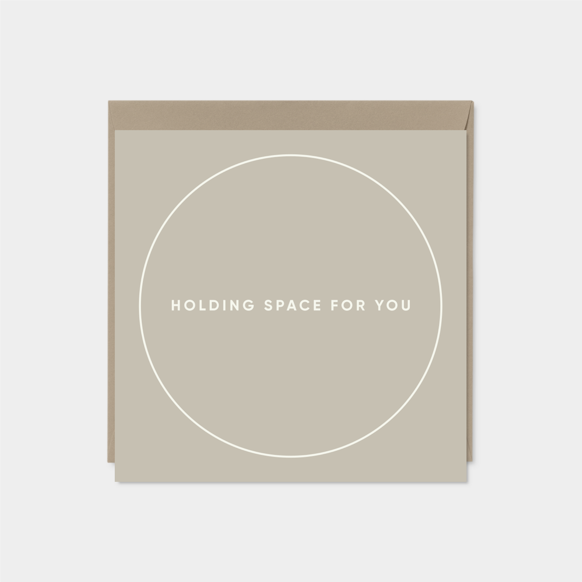 "Holding Space For You" Square Card XIV