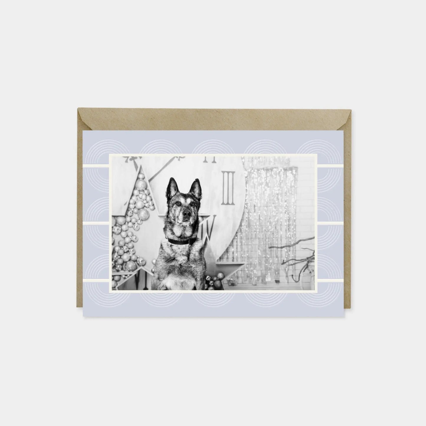 Holiday Photo Card, Elegant Art Deco