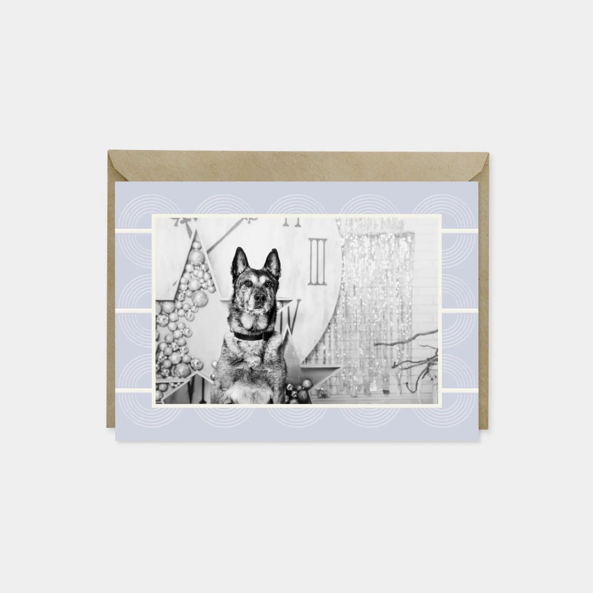 Holiday Photo Card, Elegant Art Deco