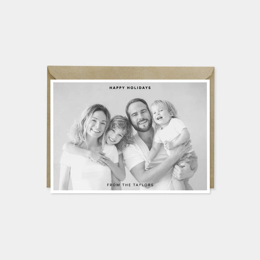 Holiday Photo Card, Minimal Elegant