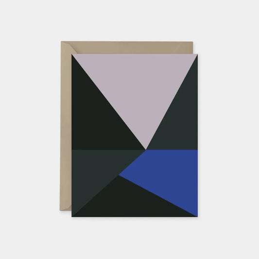 Lavender & Blue Color Block Card