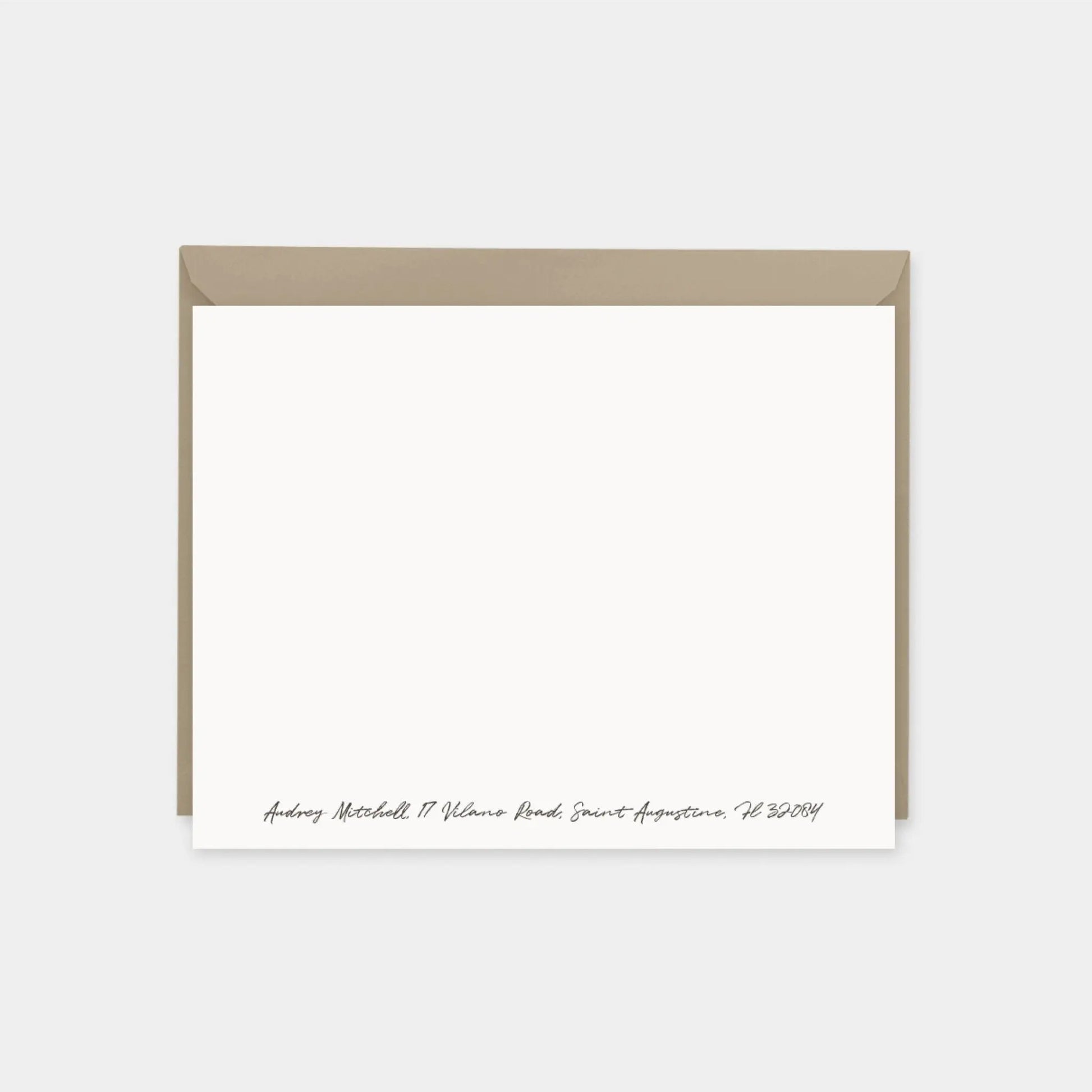 Lichen Green Painted Note Card